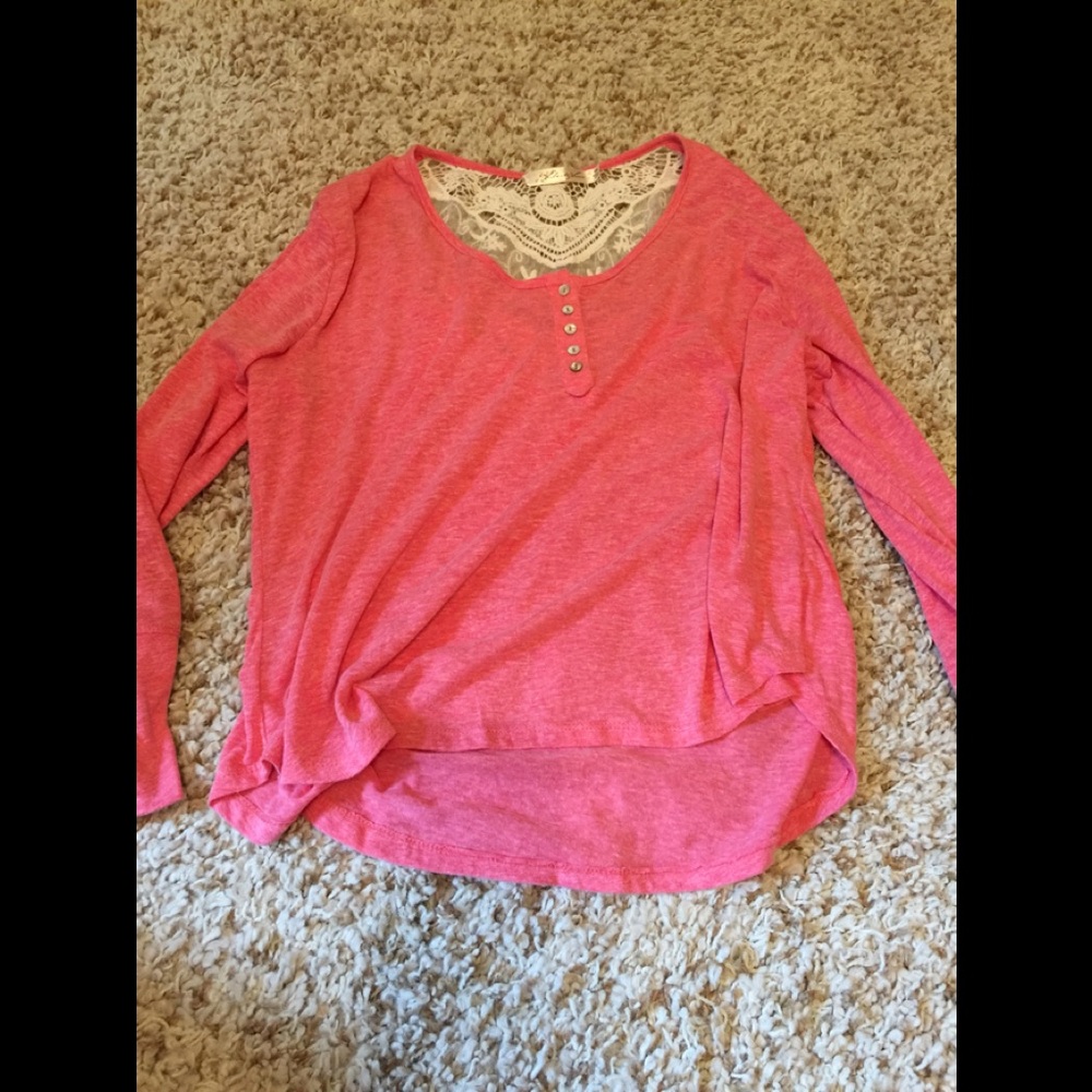 Coral blouse